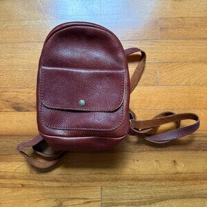Portland Leather Goods Snap Mini Backpack in Nutmeg